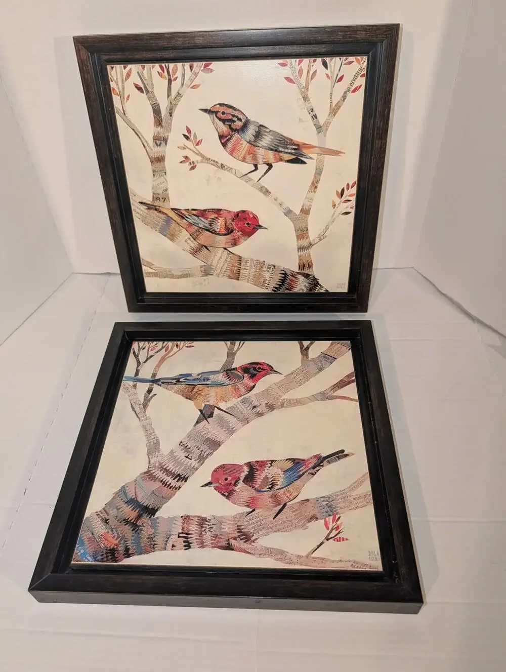 The Warblers & Warblers II by Dolan Geiman Wall Art Printed on Wooden Frame